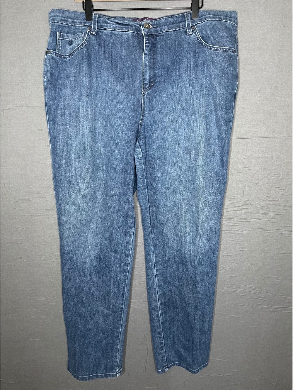 Gloria Vanderbilt Amanda Jeans 18W High Rise Classic Tapered Leg Blue Denim